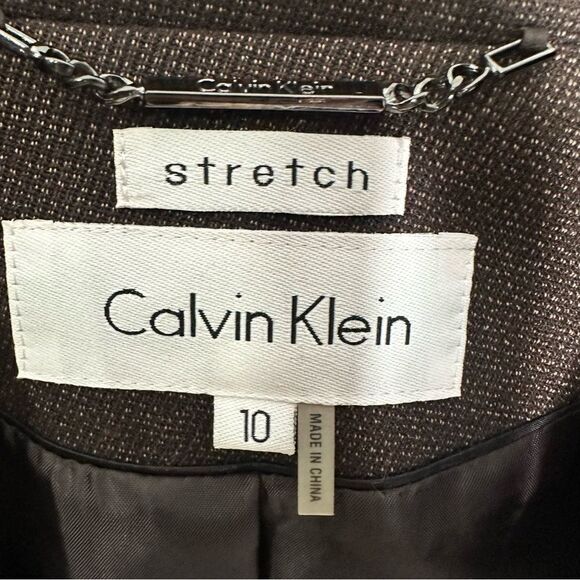 Calvin Klein size 10 brown blazer - Picture 5 of 5